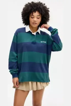 BDG Thick Stripe Rugby Shirt in