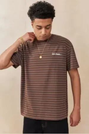 iets frans... Iets frans. Brown Stripe T-Shirt in
