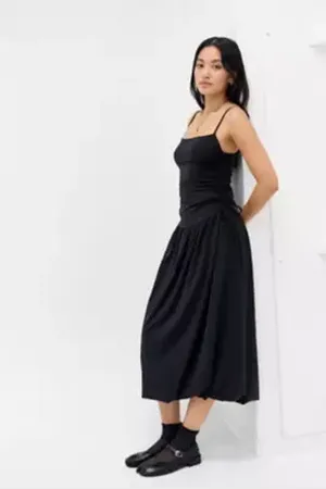 Silence + Noise Eliza Abito Midi a Vita Bassa in a Urban Outfitters