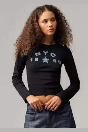 BDG NYC 1990 Long-Sleeved T-Shirt in