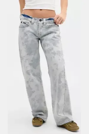 BDG Kayla Lowrider Flower Jeans in