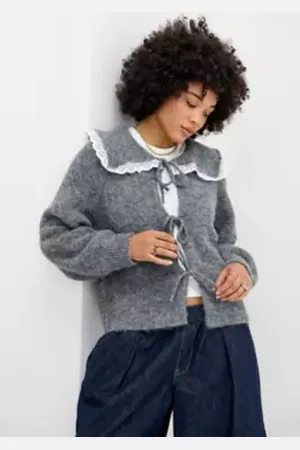BDG Jesse Lace Collar Cardigan in
