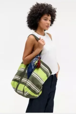 Urban Outfitters UO Stripe Carry Tote Bag di in