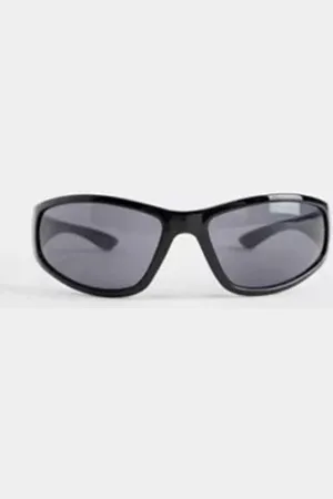 iets frans... Iets frans. Black Sports Wrap Sunglasses in