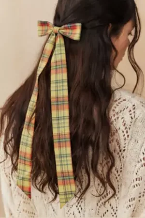 Urban Outfitters Check Hair Bow di in