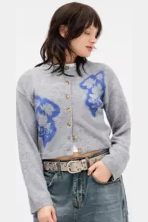 Urban Outfitters UO Casey Printed Cardigan di in