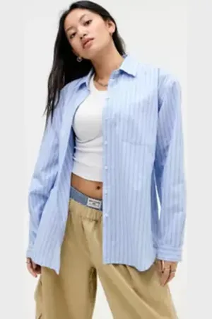 BDG Blue Beck Stripe Shirt