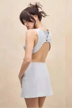 Silence + Noise Lillith Backless Mini Dress in a Urban Outfitters