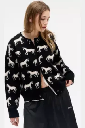 Urban Outfitters Cardigan con Motivo a Cavalli UO di in