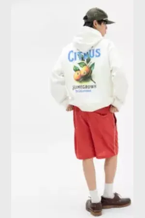 Urban Outfitters UO Ecru Citrus Hoodie di in