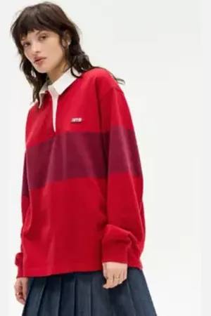 iets frans... Iets frans. Thick Panelled Rugby Shirt in