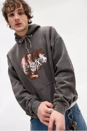 Urban Outfitters UO Brown Rings Hoodie di in
