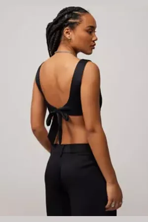 Urban Outfitters Archive At UO Black Tennie Top di in