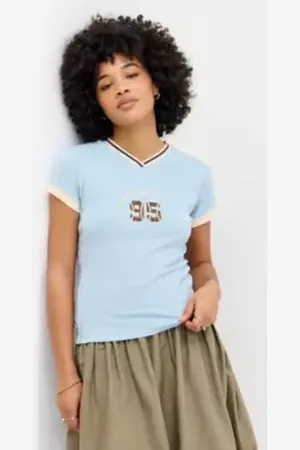 Urban Outfitters Maglietta UO Ohio con Scollo a V di in