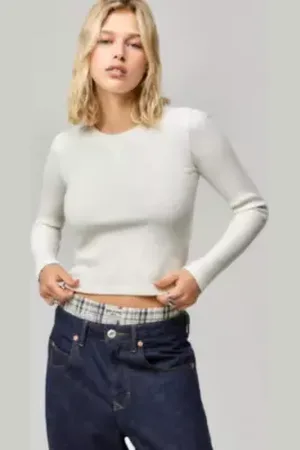 BDG Waffle Knit Top in