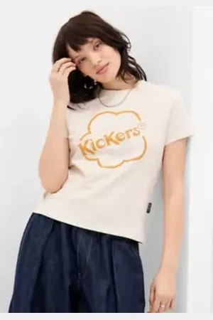 Kickers Ecru Logo T-Shirt in