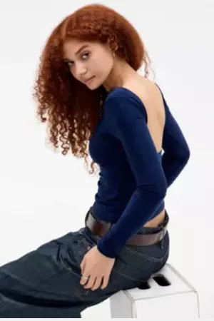 Urban Outfitters Top senza schienale a maniche lunghe UO Lia di in
