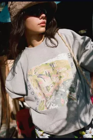 Urban Outfitters UO Tasha Majorca Pullover Sweatshirt di in