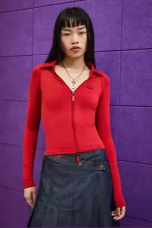 iets frans... Iets frans. Hallie Zip-Up Long Sleeve Top in a Urban Outfitters