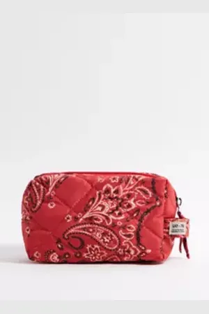 Urban Outfitters Bandana Print Quilted Makeup Bag di in