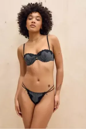 Out From Under Stripe Clover Thong in a Urban Outfitters