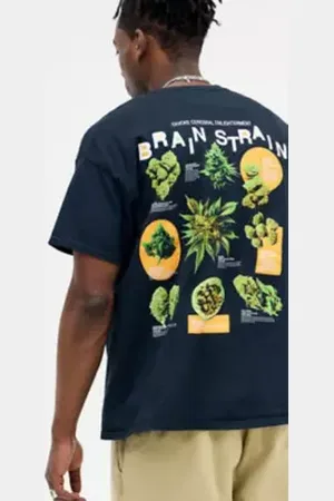 Urban Outfitters UO Nera Albero Cervello T-Shirt di in