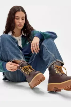 Timberland Brown Stone Street 6" Boots in