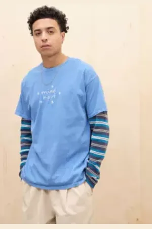 Urban Outfitters UO Blue Mind F*ck T-Shirt di