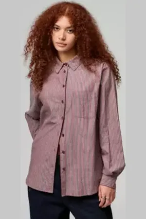 Archive At UO Red Stripe Long Sleeve Shirt in