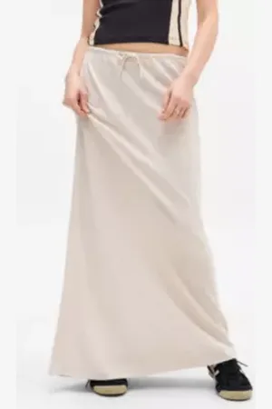 Urban Outfitters UO Lex Linen Maxi Skirt di in