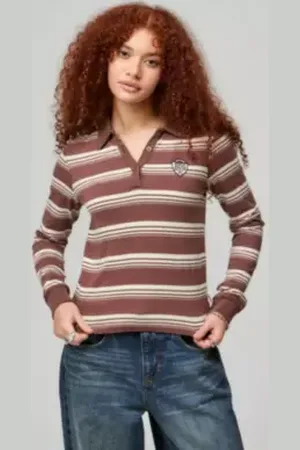 BDG Shrunken Stripe Rugby Shirt in