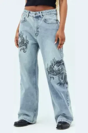 ED HARDY NYC Extra Oversized Jeans in