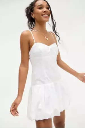 Love Triangle Romy Broderie Bubble Dress in a Urban Outfitters