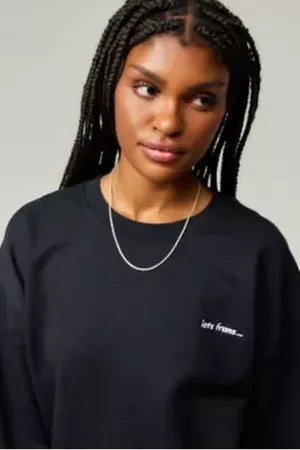 iets frans... Iets frans. Black Marl Sweatshirt in