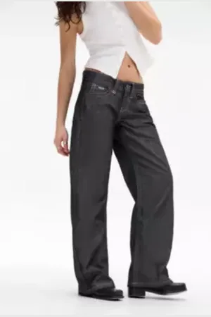 BDG Chambray Kayla Lowrider Jeans in a Urban Outfitters