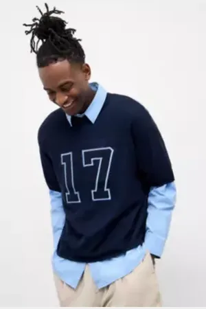 iets frans... Iets frans. Knitted Varsity Top