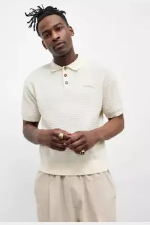 iets frans... Iets frans. Ecru Waffle Polo in a Urban Outfitters