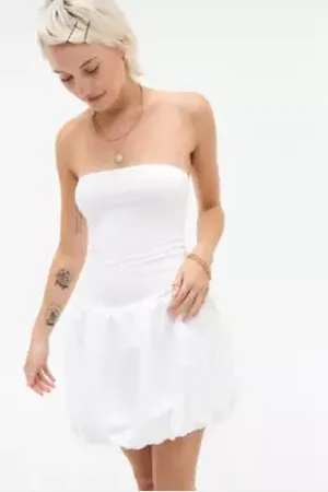 Kimchi Blue Bandeau Bubble Mini Dress in a Urban Outfitters