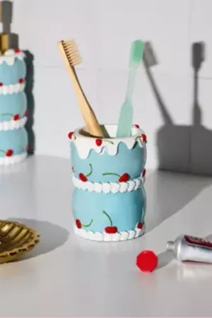 Urban Outfitters Vintage Cake Storage Pot di in Blu