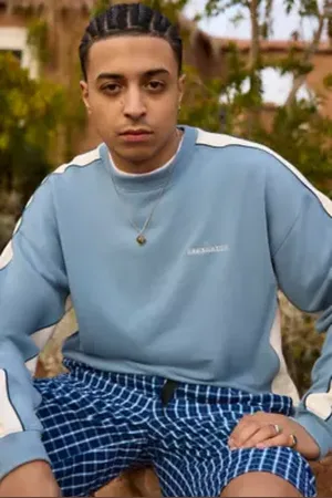 iets frans... Iets frans. Octavius Blue Panel Sweatshirt