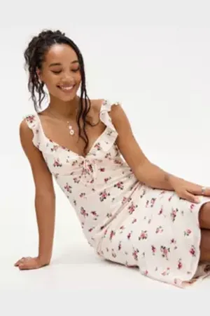 Love Triangle Belle Bias Midi Dress in a Urban Outfitters