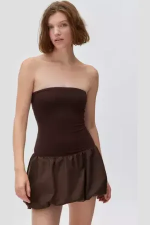 Kimchi Blue Bandeau Bubble Mini Dress in a Urban Outfitters
