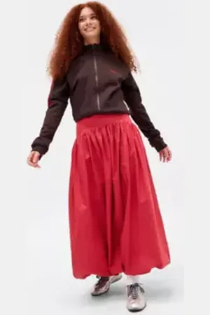 Urban Outfitters UO Mindi Bubble Maxi Skirt di in