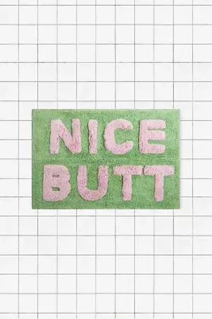 Urban Outfitters Nice Butt Sage & Pink Bath Mat di in Verde chiaro