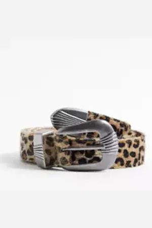 Urban Outfitters UO Cintura con fibbia leopardata di in