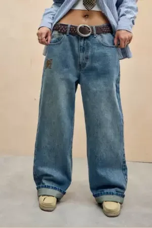 ED HARDY Jeans Ricamati Tobacco UO Exclusive in a Urban Outfitters