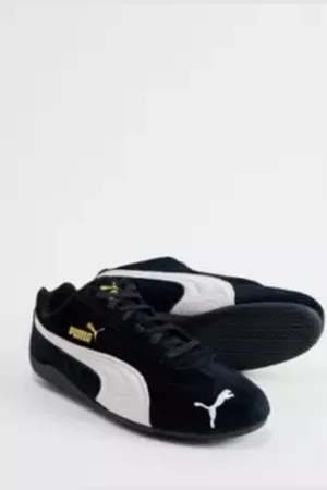 PUMA Black & White Speedcat Trainers in