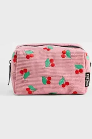 Urban Outfitters UO Novelty Cherry Corduroy Makeup Bag di in