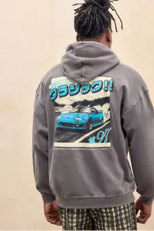 Urban Outfitters UO Brown Car Hoodie di in