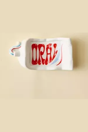 Urban Outfitters Toothpaste Soap Dish di in Bianco